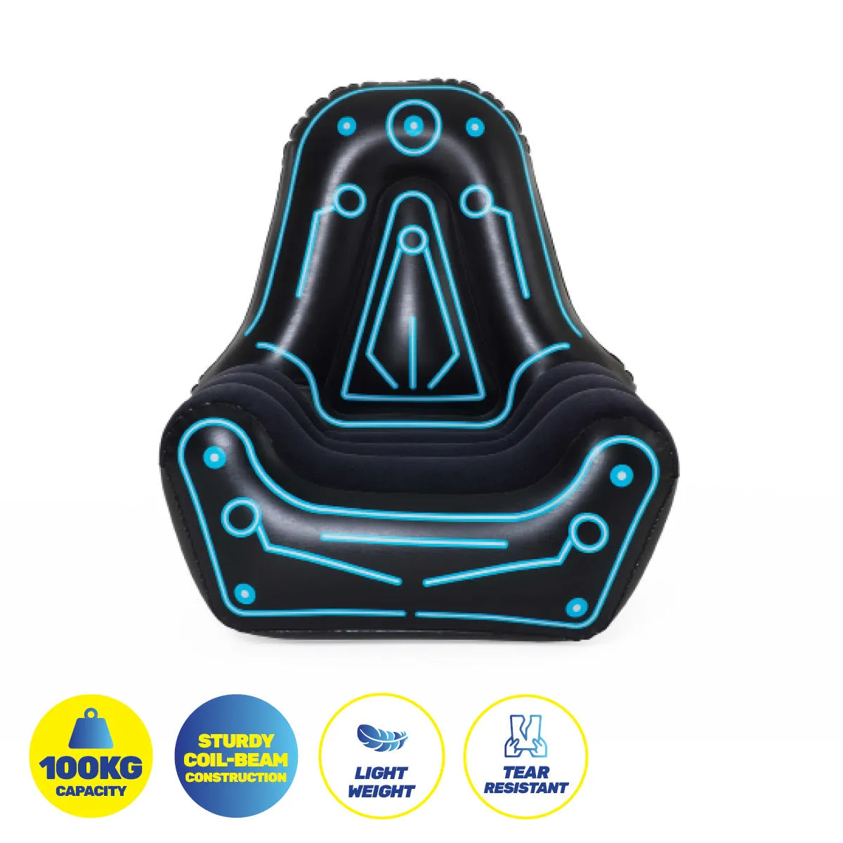 Bestway Mainframe Air Chair Inflatable Gaming Sofa Seat Cruiser Chair