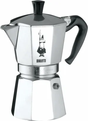 Bialetti - Moka Express: Iconic Stovetop Espresso Maker, Makes Real Italian Coffee, Moka Pot 9 Cups (14 Oz - 420 Ml), Aluminium, Silver