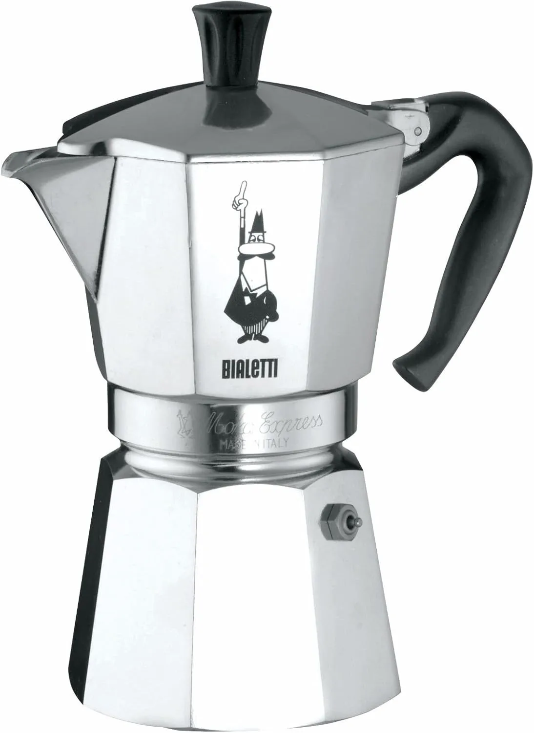 Bialetti - Moka Express: Iconic Stovetop Espresso Maker, Makes Real Italian Coffee, Moka Pot 9 Cups (14 Oz - 420 Ml), Aluminium, Silver