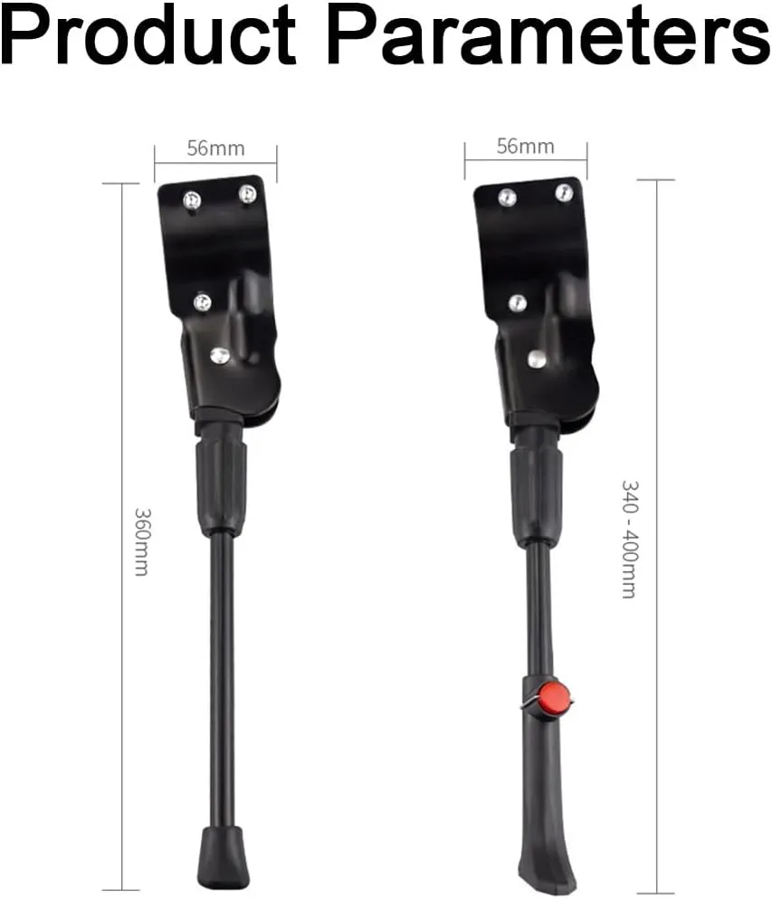 Bike Kickstand for Orbea Alma H50 2019, Adjustable Bicycle Kickstand, Suit Mountain Bike, Concealed Spring-Loaded Latch, Aluminum Rear Side Bicycle Stand,B