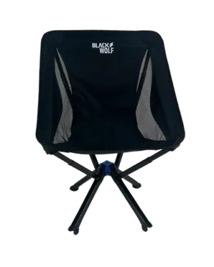 BlackWolf Quick Fold Lightweight Chair - Jet Black