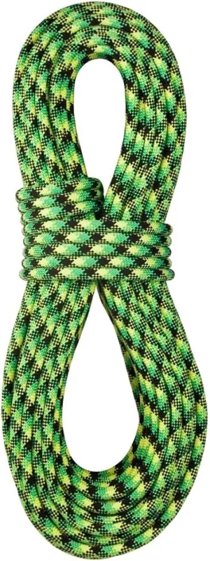 BlueWater Ropes 10.5mm Accelerator Standard Dynamic Single Rope (Neon Green/Black, 60M)