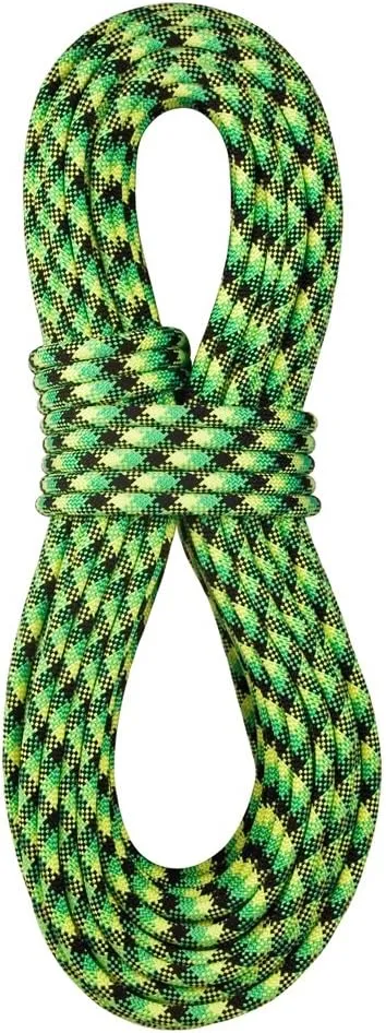 BlueWater Ropes 10.5mm Accelerator Standard Dynamic Single Rope (Neon Green/Black, 60M)