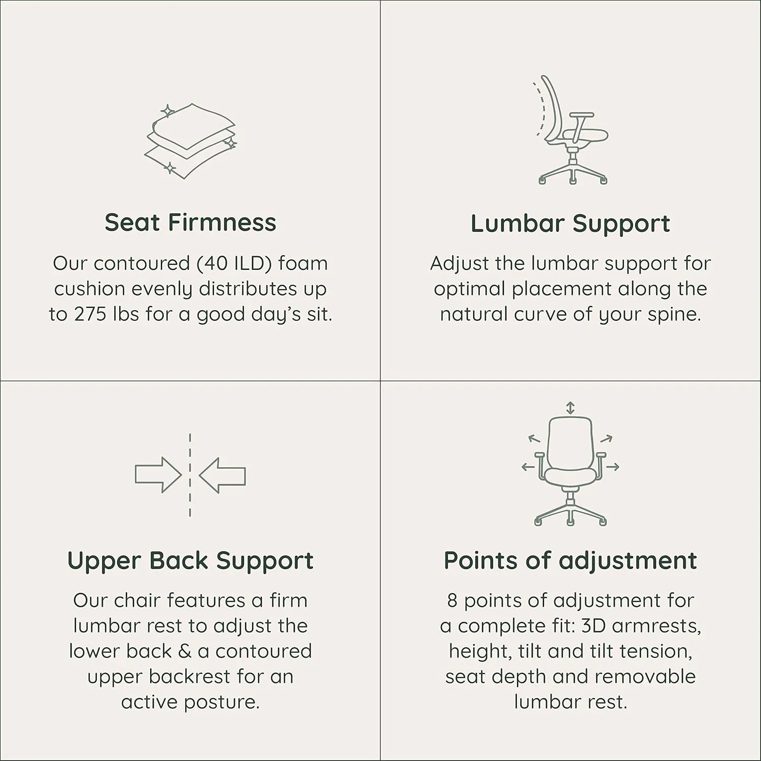 Branch Ergonomic Chair - A Versatile Desk Chair with Adjustable Lumbar Support, Breathable Mesh Backrest, and Smooth Wheels - Experience Optimal Comfort and Support - Poppy