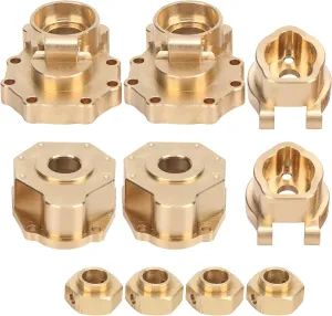Brass Rear Portal Drive Housing Compatible with Traxxas TRX4 TRX6 1/10 RC Crawler Upgrades Parts