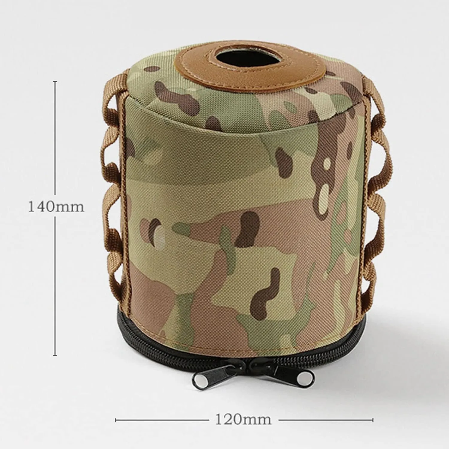 Butane Fuel Tank Cover, Gas Tank Protective Case, Mini Thermal Insulation Fuel Cylinder Storage Bag, Easy to Carry, Tank Accessories, for Outdoor Camping Cooking Supplies BBQ(L), camping gas tank