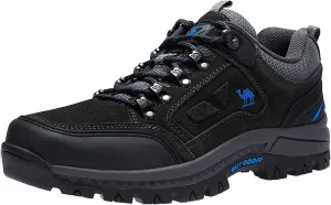 CAMEL CROWN Mens Hiking Shoes Breathable Non-Slip Sneakers Leather Low Cut Boots for Outdoor Trailing Trekking Walking