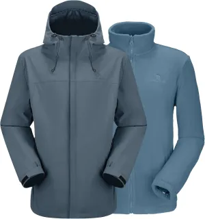 CAMEL CROWN Men's Winter Ski Jacket 3 in 1 Mountain Snow Waterproof Coat Warm Snowboard Jacket with Hooded