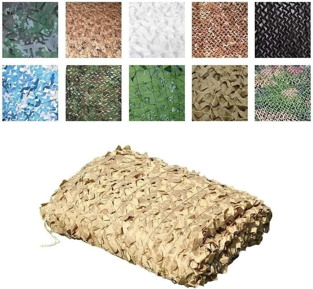 Camouflage Net Awnings Camouflage Net, Mesh Cover, Blinds Camo Netting for Photography Camping Hide Ourdoor Sports Tents Car Cover Garden Decoration (Size : 6x10M)