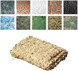 Camouflage Net Awnings Camouflage Net, Mesh Cover, Blinds Camo Netting for Photography Camping Hide Ourdoor Sports Tents Car Cover Garden Decoration (Size : 6x10M)