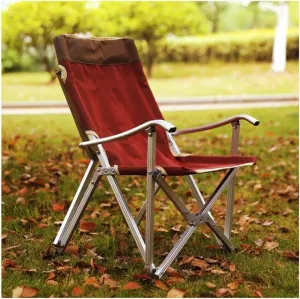 Camping Chair Camp Chair Outdoor Chair Portable s for Relax Camping Fishing Backrest Stool Aluminum Alloy Leisure Beach Chair s Outdoor Fishing Chair