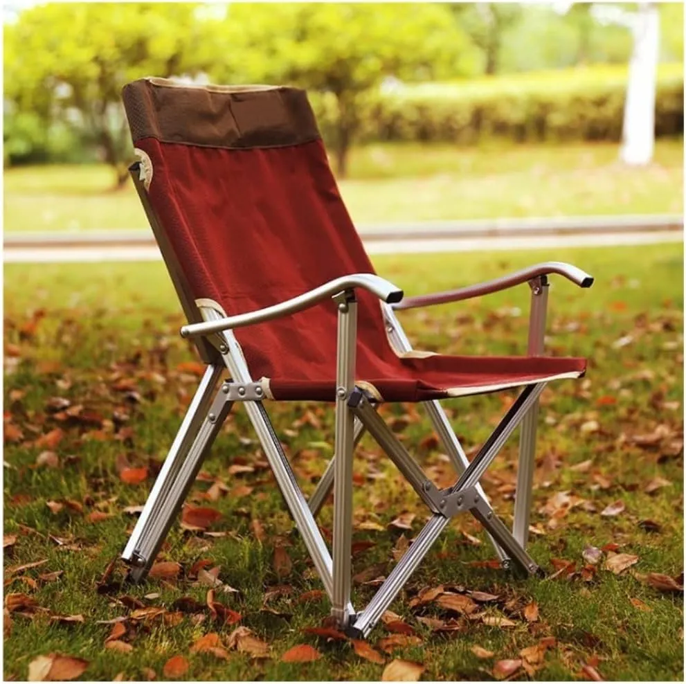 Camping Chair Camp Chair Outdoor Chair Portable s for Relax Camping Fishing Backrest Stool Aluminum Alloy Leisure Beach Chair s Outdoor Fishing Chair