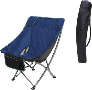 Camping Chair Camp Chair Portable with Mesh Side Pocket Backrest Stool Camping Backpacking Chair for Fishing Beach Travel Picnic s Outdoor Fishing Chair