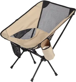 Camping Chair Folding Chair Portable Chair Outdoor Aluminum Alloy Folding Chair Portable Beach Ultralight Fishing Stool Lightweight Compact Camping Backpack Chairs Camping Chairs for Adults