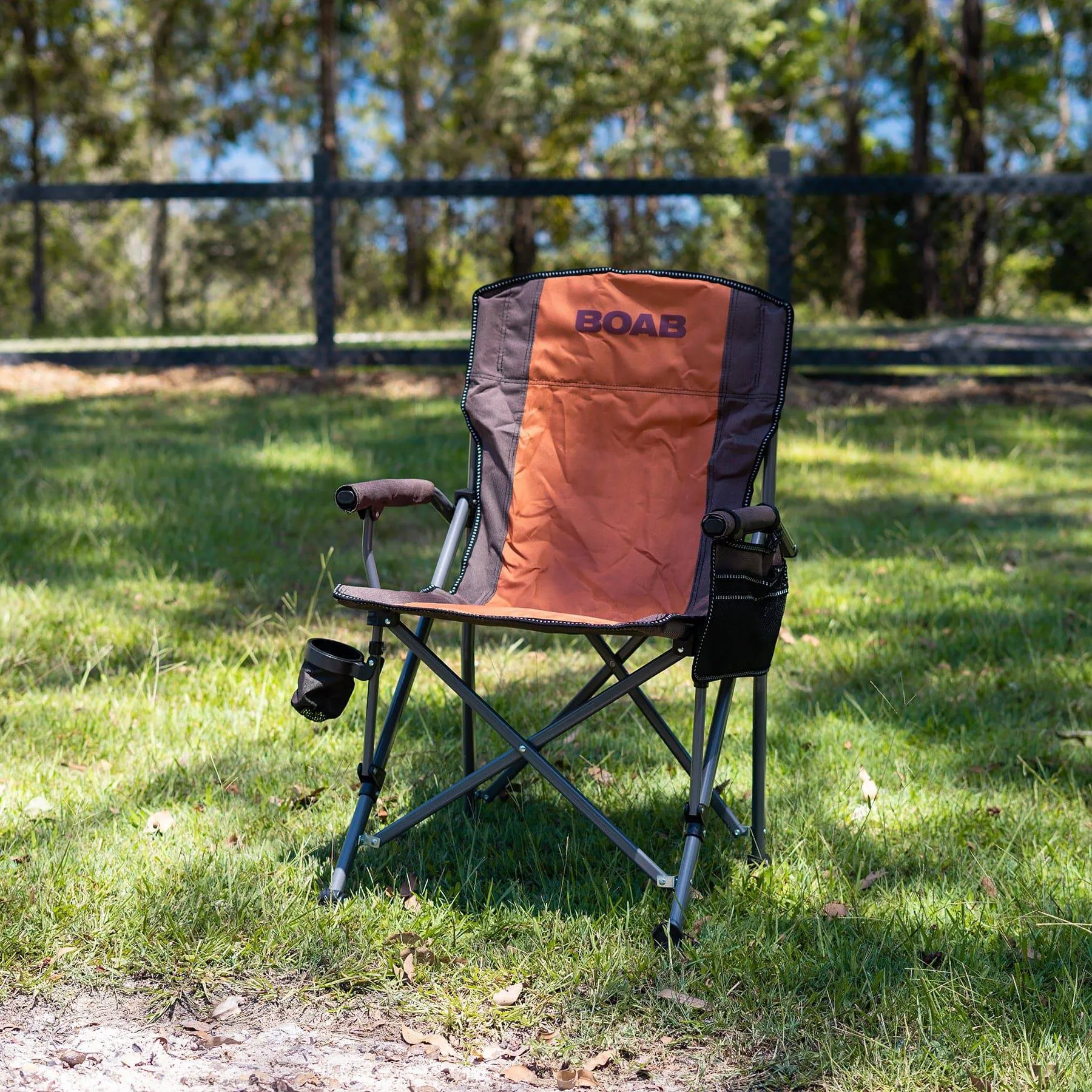 Camping Chair Folding Orange by BOAB
