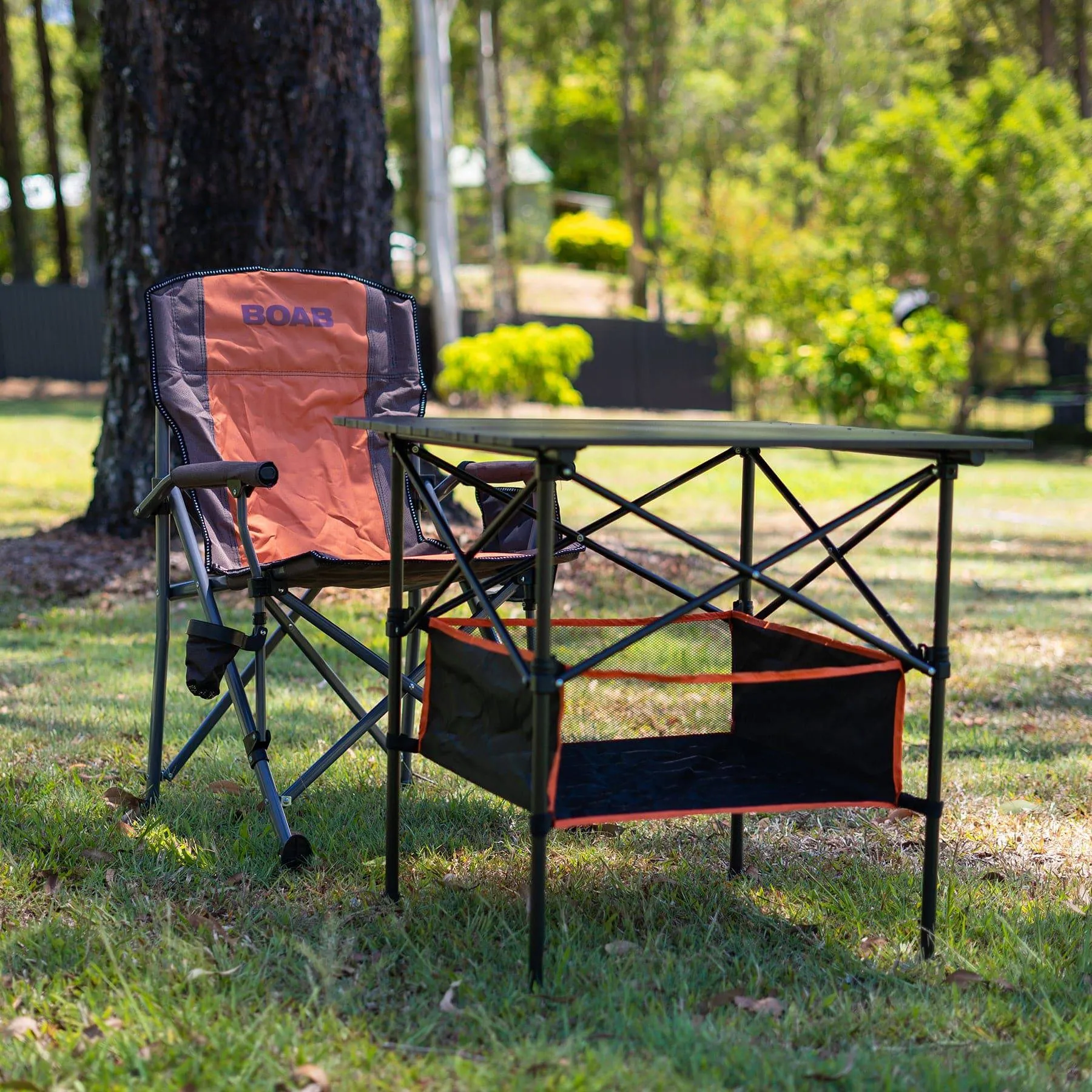 Camping Chair Folding Orange by BOAB