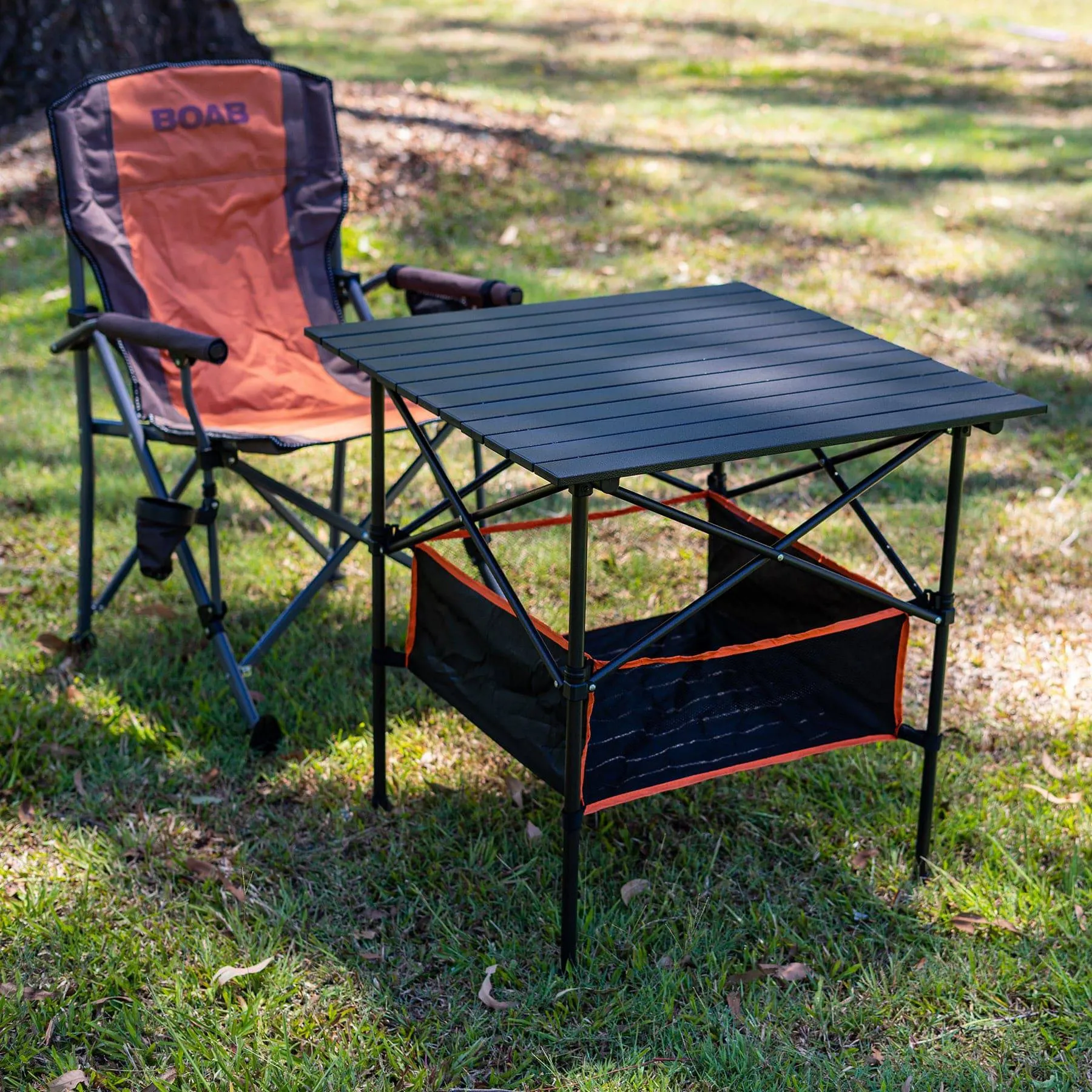 Camping Chair Folding Orange by BOAB