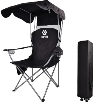 Camping Chair, Portable Folding Outdoor Chair with Arms, Cup Holder and Carry Bag