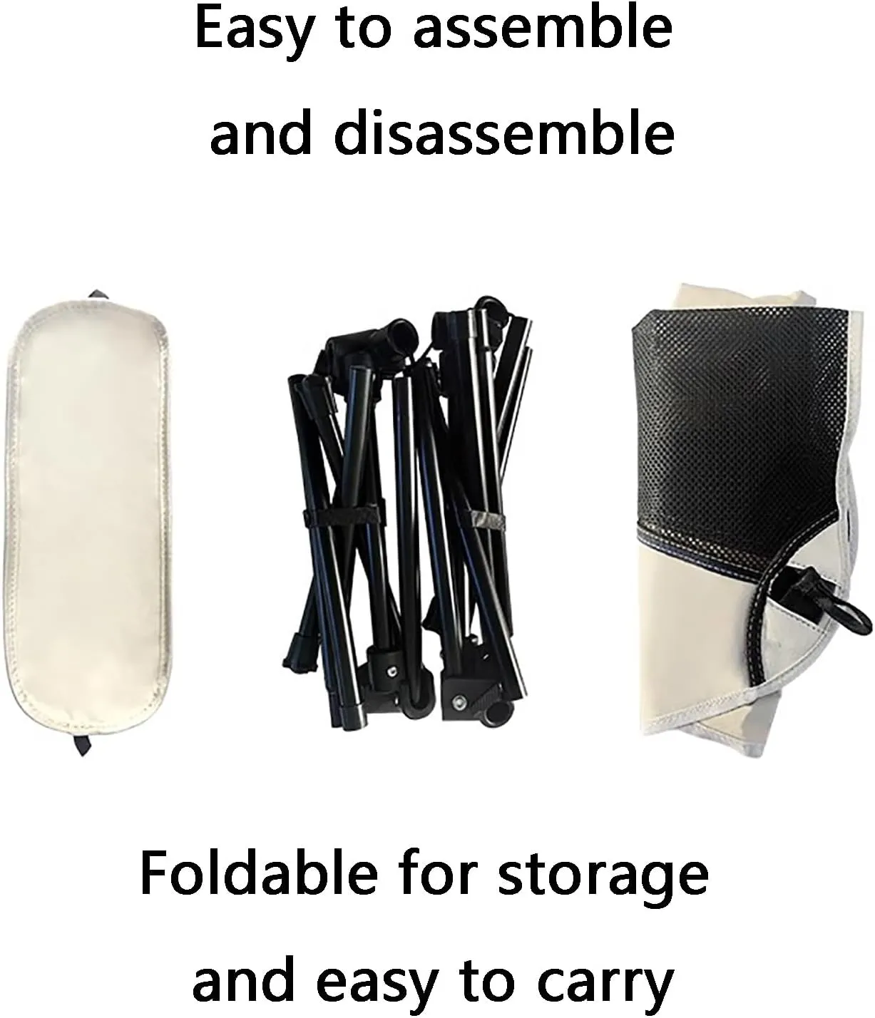 Camping Folding Chair, Fold Out Chair, Firm Support, Breathable and Durable, with Storage Bag, Suitable for Camping, Beach, Picnic, Hiking, Fishing and Traveling(Green,Large)