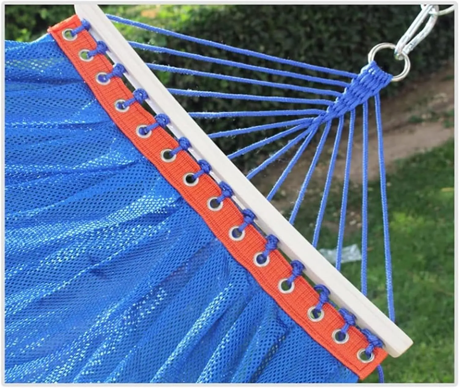 Camping Hammock Breathable Mesh Hammock Spring Outing Hammock for Indoor Outdoor Travel Garden Patio Backyard Dorm Backpacking Gear Hammock Chair Great for Camping Outdoor/Indoor Patio Backyard