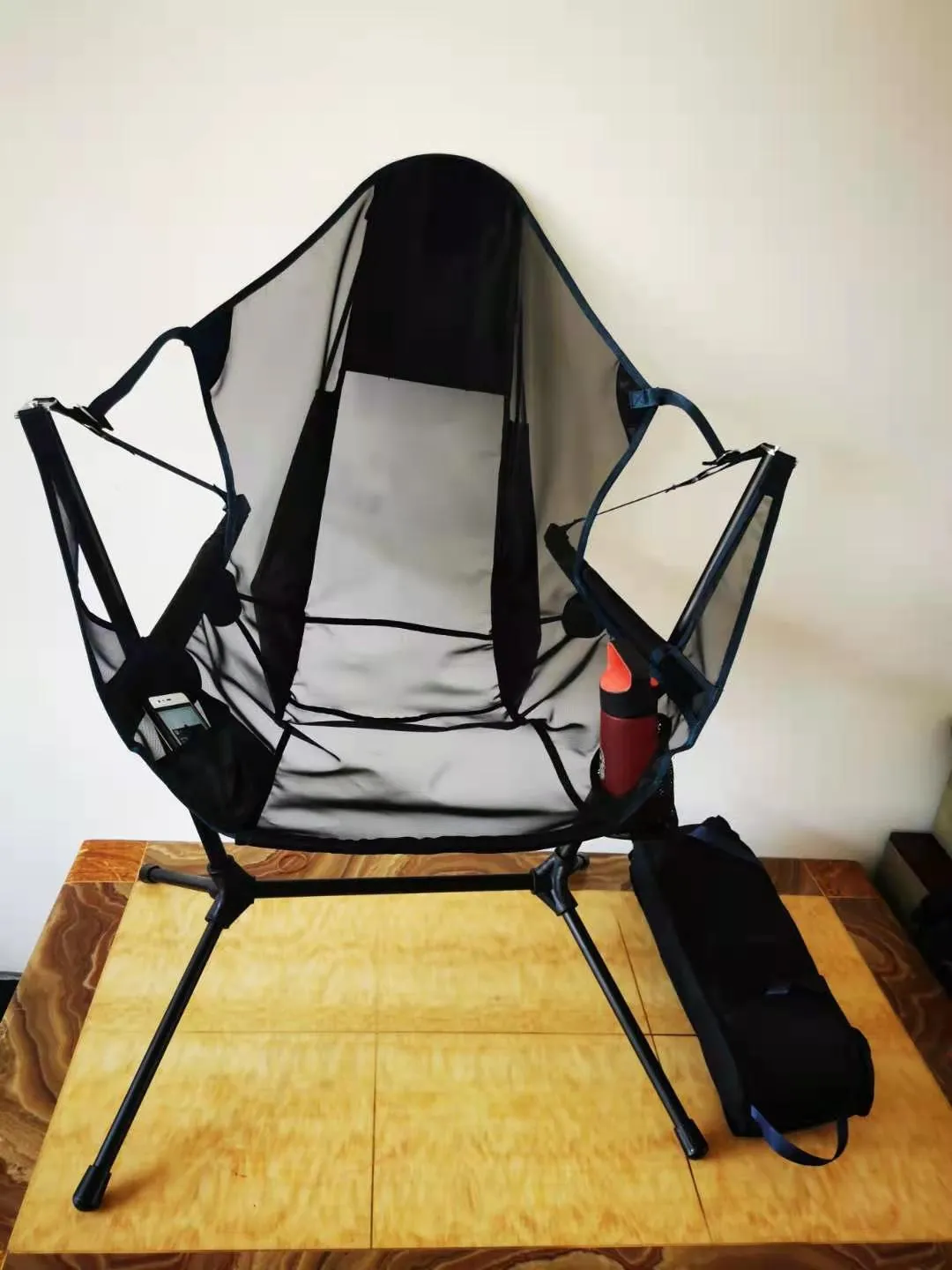 Camping Leisure Beach Aluminum Alloy Folding Rocking Chair