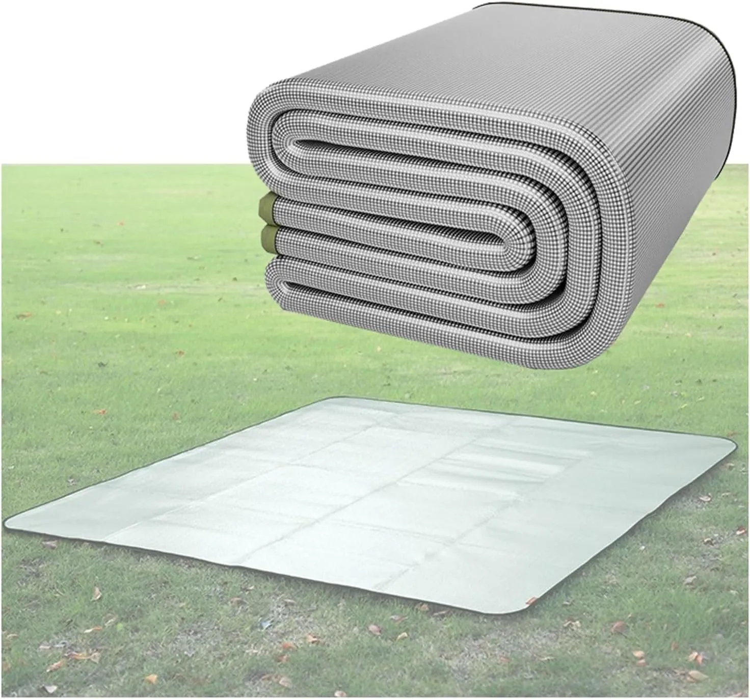 Camping Mat Foam Foil Blanket for Camping Foam Pad Insulating Foil Mat Sleeping Tent Pad Thermal Aluminum Camping mat for Reflecting Heat with Carrying Bag