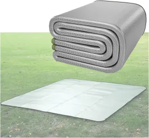 Camping Mat Foam Foil Blanket for Camping Foam Pad Insulating Foil Mat Sleeping Tent Pad Thermal Aluminum Camping mat for Reflecting Heat with Carrying Bag