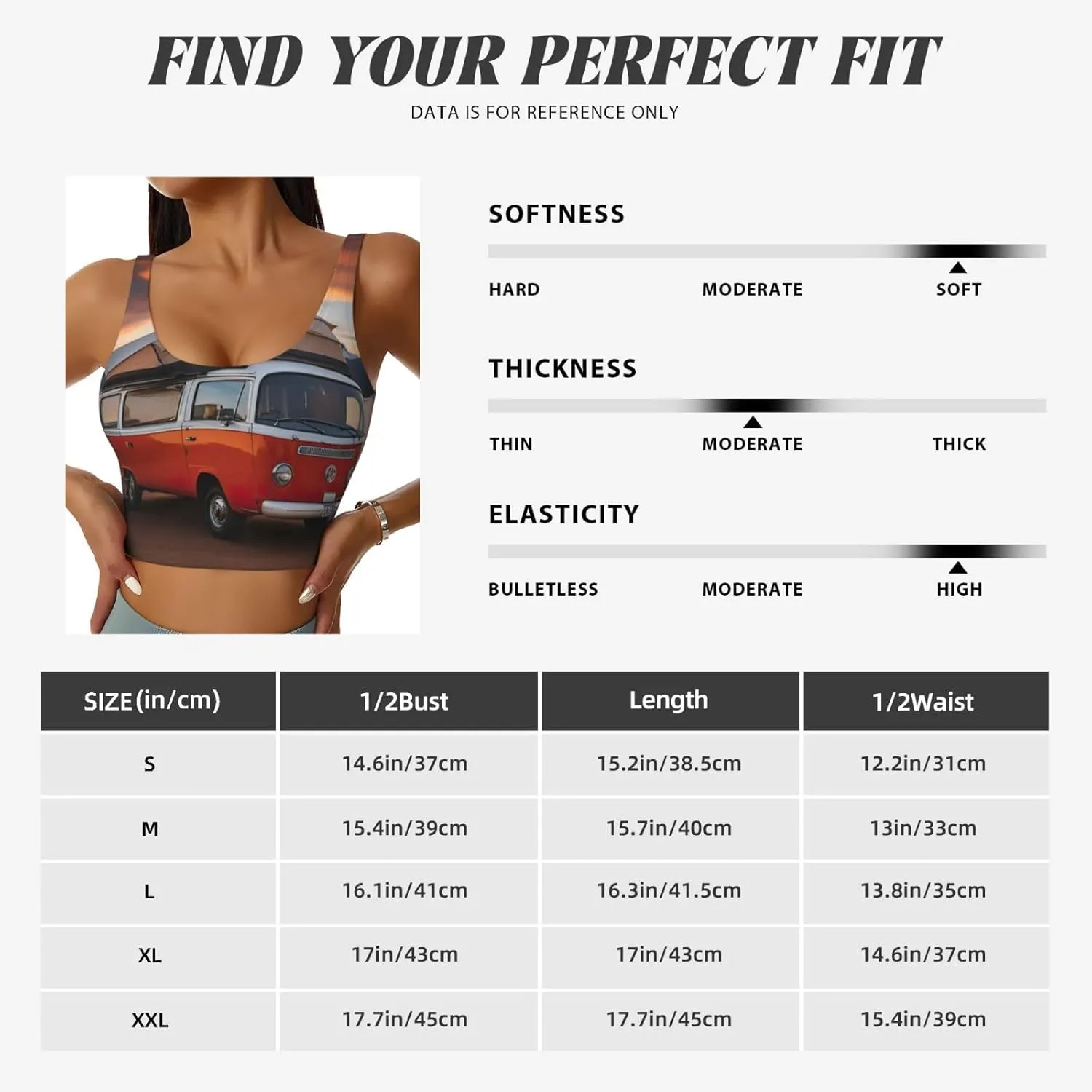 Camping Print Yoga Bras for Women,Padded Workout Tank Top with Built-in Bra,for Running Gym