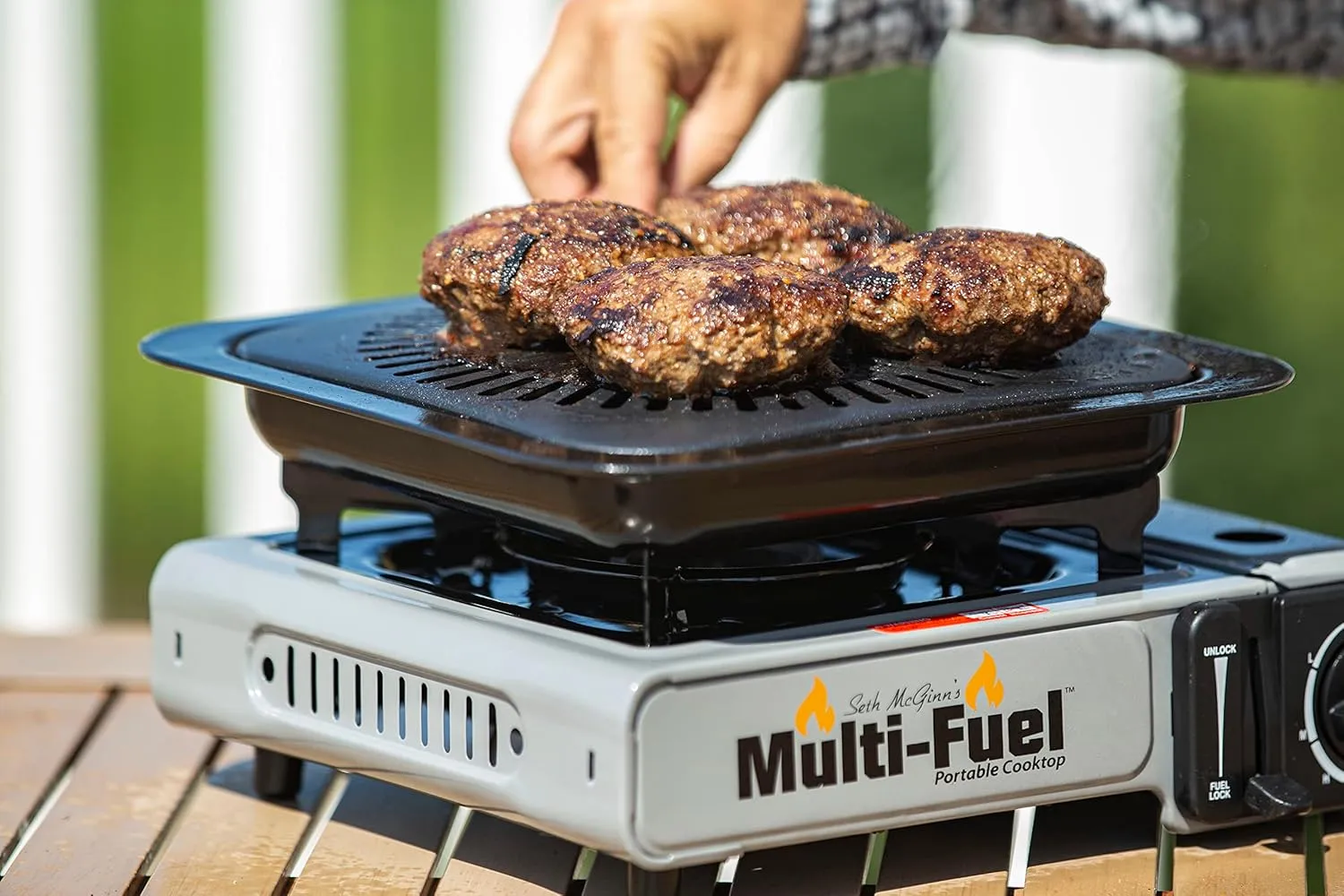 CanCooker Multi-Fuel Cooktop – Portable Outdoor Stove for Camping, Tailgating, Hunting & Fishing – Uses Butane & Propane, Electronic Ignition, Carry Case Included - 2 Pack