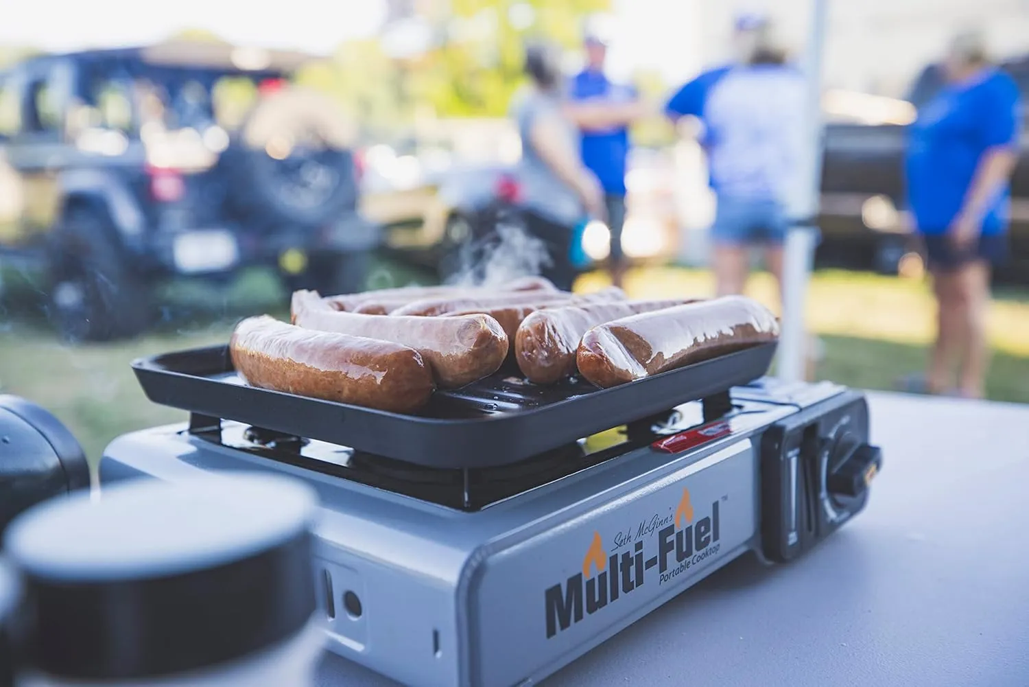 CanCooker Multi-Fuel Cooktop – Portable Outdoor Stove for Camping, Tailgating, Hunting & Fishing – Uses Butane & Propane, Electronic Ignition, Carry Case Included - 2 Pack