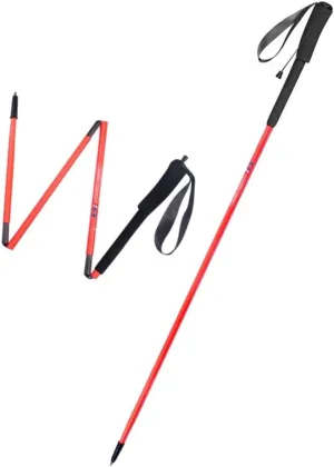 Carbon Fiber Trekking Poles, Durable Hiking Pole with Extended EVA Grips,Quick Flip Locks System, Tungsten Steel,Ultralight, Expandable, Collapsible, Foldable for Hiking, Camping (