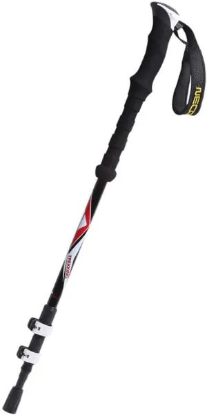 Carbon Fiber Trekking Poles Lightweight Telescopic Hiking Poles Walking Sticks with Eva Grip and Quick Lock System for Camping Mountaining Backpacking Trekking (Black)