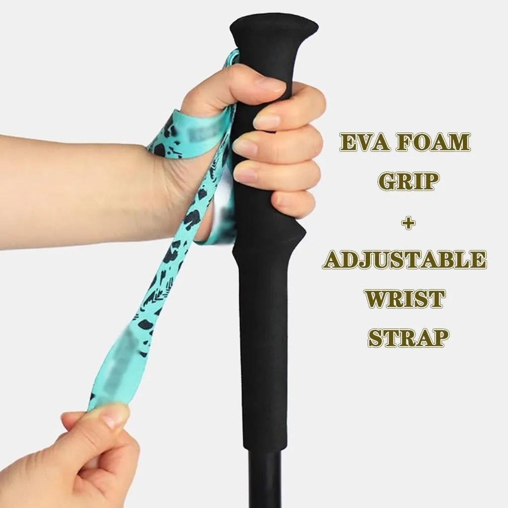 Carbon Fiber Trekking Poles, Ultralight Backpacking Gear, Adjustment Collapsible Hiking Sticks, Lever Locks and Terrain Accessories