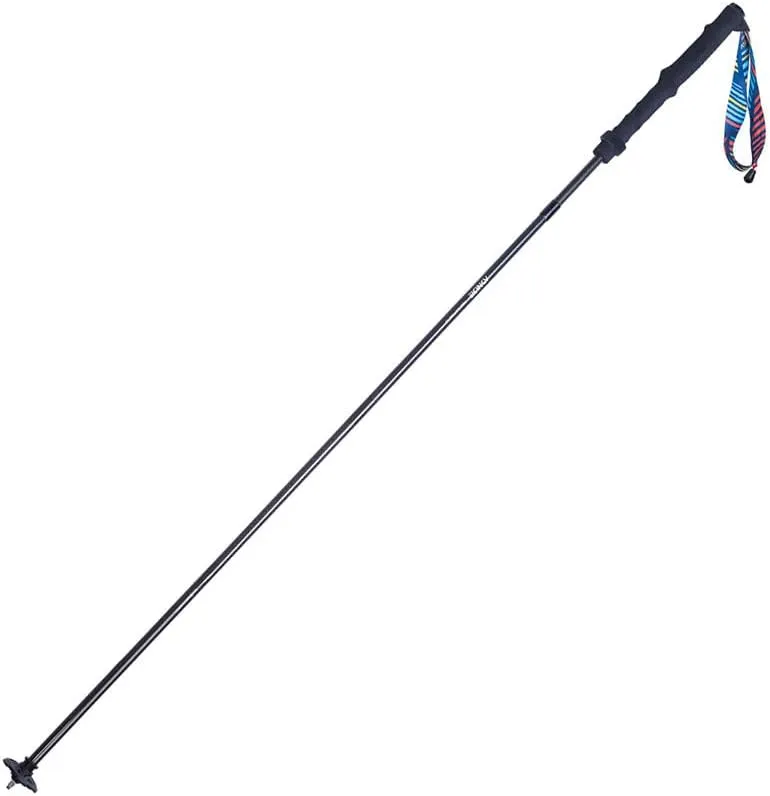 Carbon Fiber Trekking Poles with EVA Grip Lightweight Folding Walking SticksDrawstring Fixed for Hiking Running Mountaineering