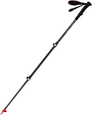 Carbon Fiber Trekking Poles,Adjustable Travel Hiking Pole, Telescopic Lightweight Hiking Poles for Men and Women. (Color : Black)