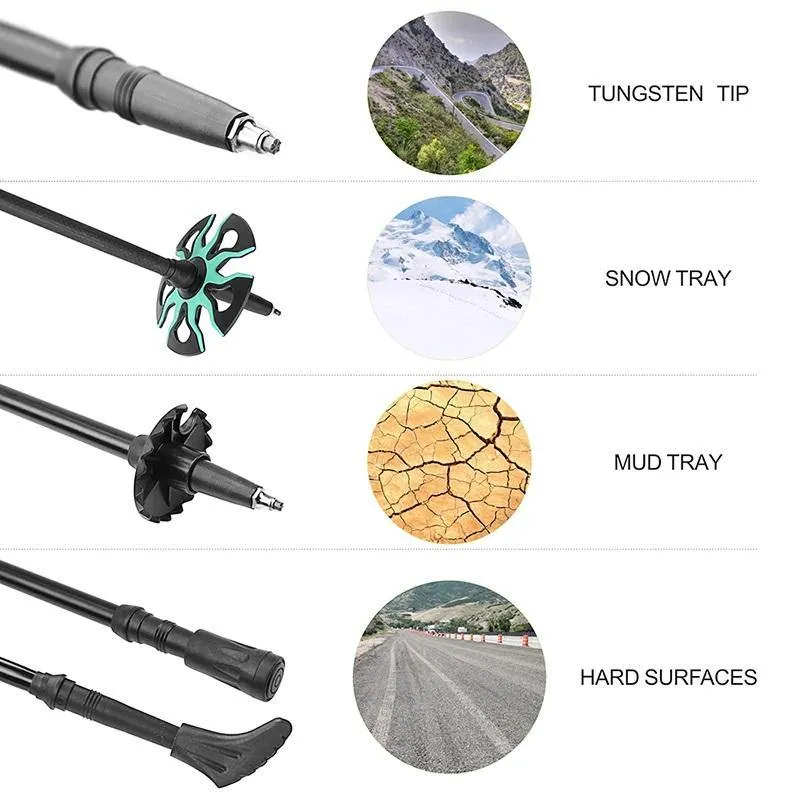 Carbon Fibre Quick Lock Telescope Pole Pair