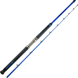 Catfish Fishing Rod 8’Glow in The Dark Catfishing Rods 2 Piece Catfish Pole with S-Glass and Carbon Graphite Super Grip Medium Heavy Catfishing Rods