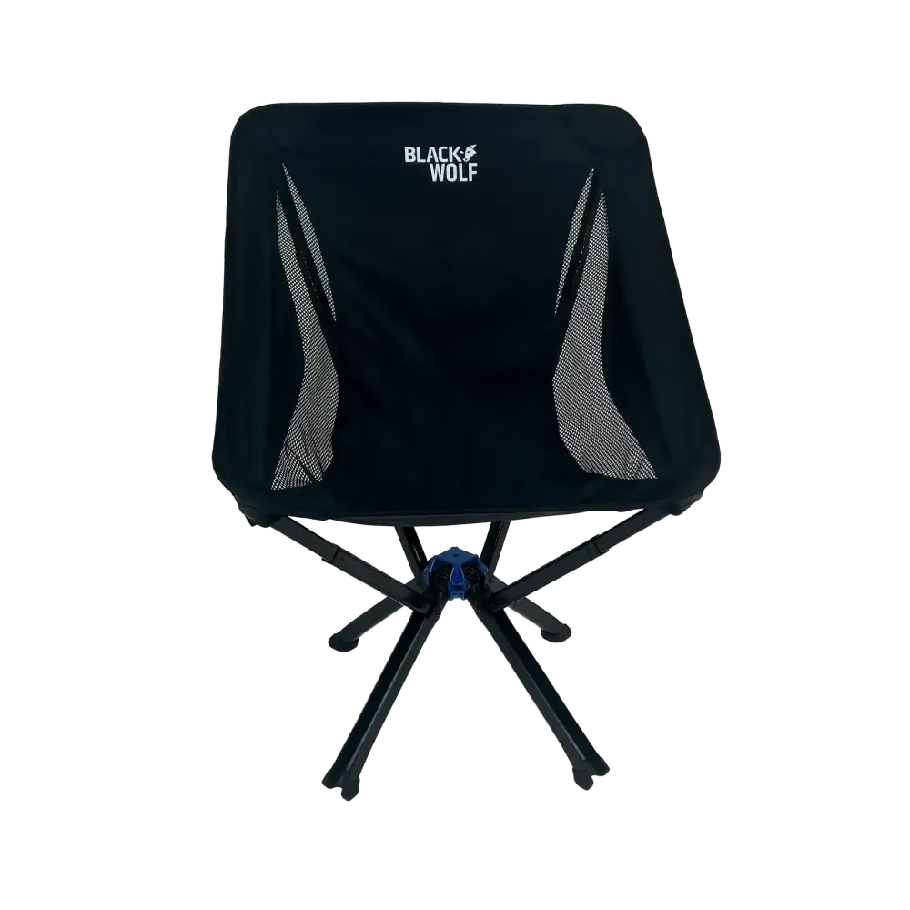 Chair Quick Fold Lightweight Jet Black BlackWolf