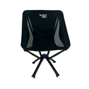 Chair Quick Fold Lightweight Jet Black BlackWolf