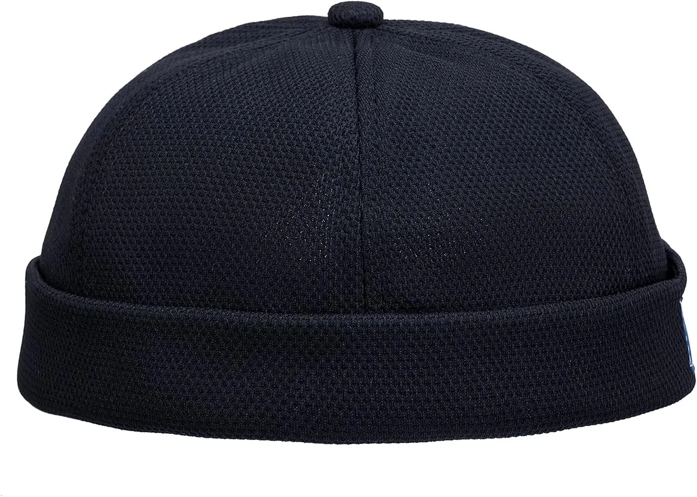 CLAPE Mens Denim Brimless Skullcap Sailor Cap Rolled Cuff Retro Beanie Hat Work Beanie Harbour Hat