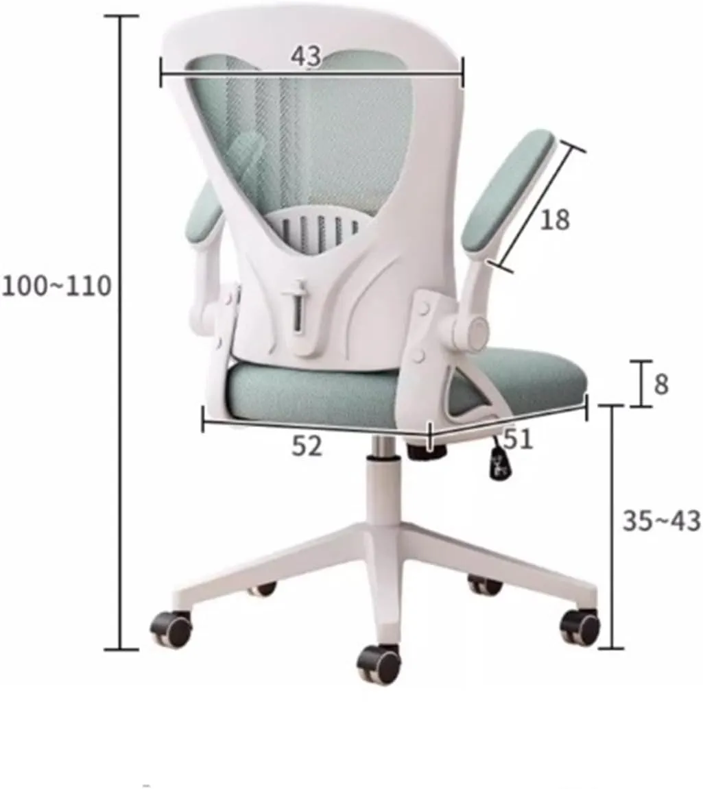 Classic Office Chair Adjustable Lumbar Support and Armrests High Back Ergonomic Office Chair Hickened Cushion Desk Chairs Desk Task Chair(Black)