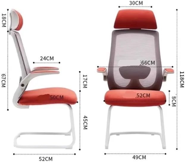 Classic Office Desk Chairs Ergonomic Desk Chair with Adjustable Handrail Lumbar Support Executive Chair Desk Task Chair(Gris)