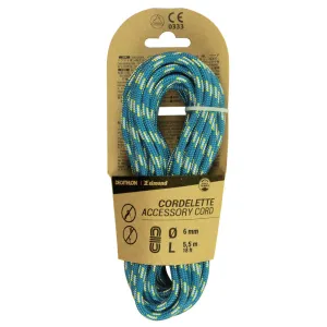 Climbing and Mountaineering Cordelette 6 mm x 5.5 m - Blue