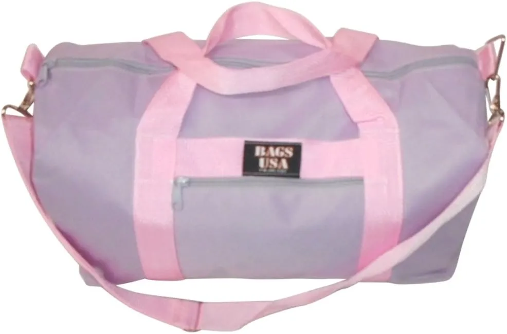 Club Bag For Gym, Overnight Bag, Perfect For Overhead Bin, Made in USA. (Lilac)
