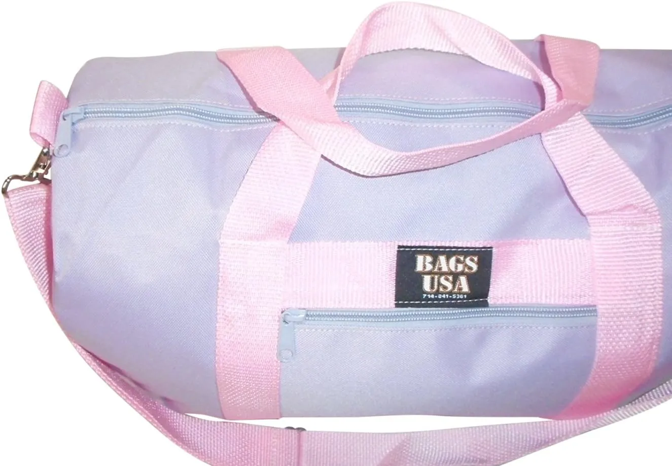 Club Bag For Gym, Overnight Bag, Perfect For Overhead Bin, Made in USA. (Lilac)