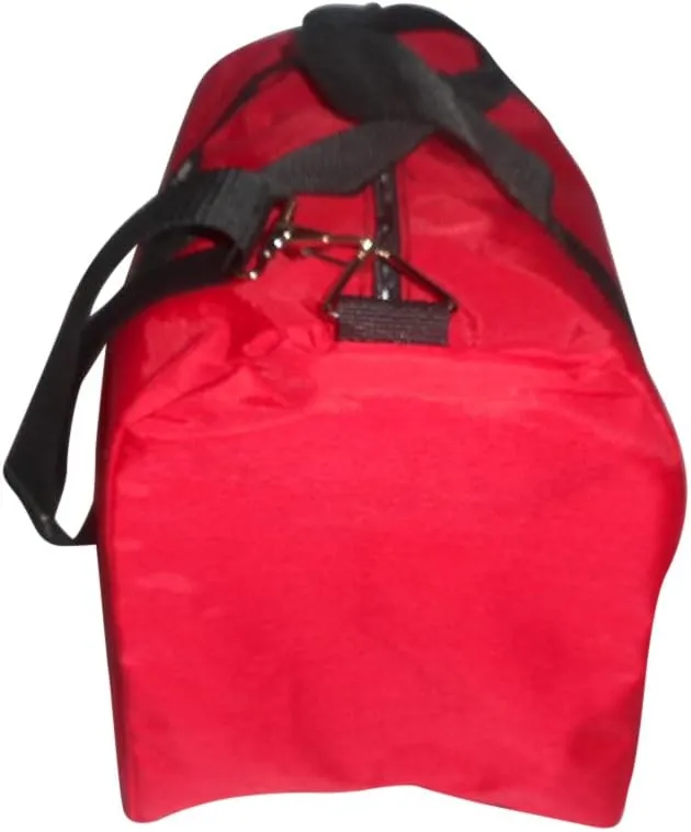 Club Bag For Gym, Overnight Bag, Perfect For Overhead Bin, Made In USA. (Red)