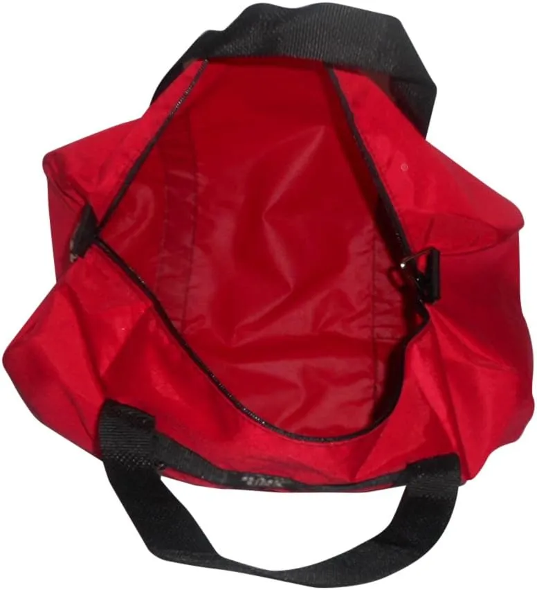 Club Bag For Gym, Overnight Bag, Perfect For Overhead Bin, Made In USA. (Red)