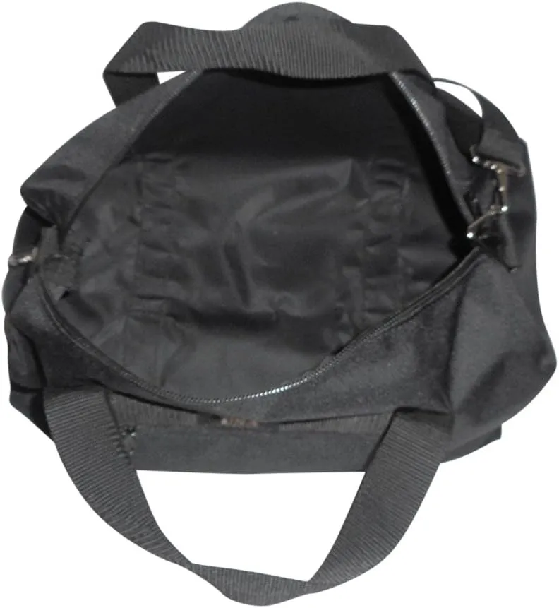 Club Bag For Gym, Overnight Bag, Perfect For Overhead Bin, Made in USA.(Black)