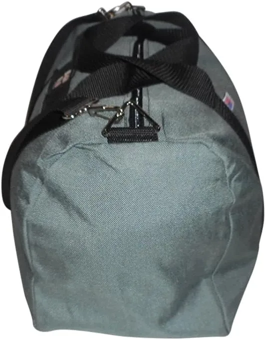 Club Bag For Gym, Overnight Bag, Perfect For Overhead Bin, Made in USA.(Gray)