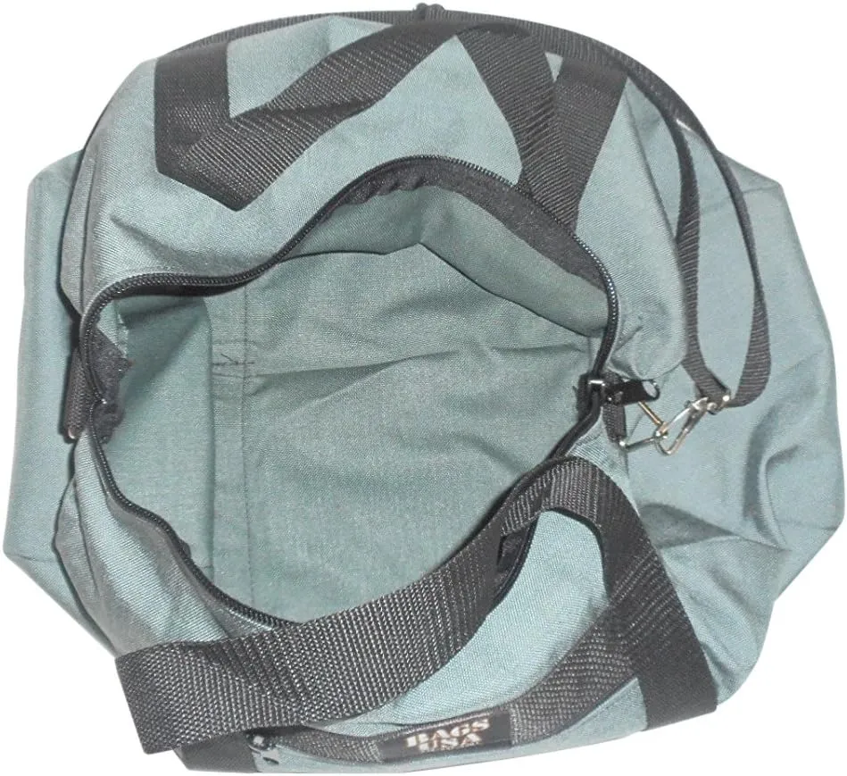Club Bag For Gym, Overnight Bag, Perfect For Overhead Bin, Made in USA.(Gray)